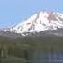 The Moon Over Lassen Peak Lassen Volcanic National Park California