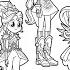 Coloring Pages EQUESTRIA GIRLS Crystal Guardians How To Color My Little Pony Easy Drawing MLP