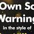 The Killers My Own Soul S Warning Karaoke Version From Zoom Karaoke