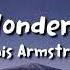 Louis Armstrong What A Wonderful World Lyrics