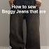 Easy Sewing Tutorial To Tailor Your BAGGY JEANS Fashion Baggyjeans