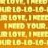 Shaggy I Need Your Love Lyrics