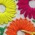 Hand Embroidery Modern Lazy Daisy Stitch Beautiful Flower Embroidery