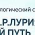 Ж М Глозман Методологический семинар А Р Лурия жизненный путь биография