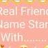 Best Friends Name Start With Bestie Shorts Viralshorts Dosti Yaari MYUNIQUEHEAVEN