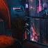 Rain Sounds On A Blade Runner Balcony Cyberpunk City Ambience For Relaxation Sleep