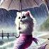 Cats Have Tails Like Fish Encounters A Storm On The Beach Cat Ai Catlover Aicat Catvideos