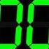 12h Hour Night Clock Digital 00 12 GREEN 4K Sleep