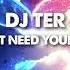 Dj Ter I Don T Need Your Love