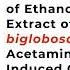 Ameliorative Potential Of Ethanol Leaves Extract Of Parkia Biglobosa On Acetaminophen Induced