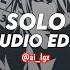 Clean Bandit Solo Edit Audio