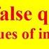 True Or False Questions On Techniques Of Integration