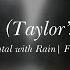 Taylor Swift Evermore Full Album Instrumental Acoustic With Rain Sounds Long Pond Studio