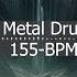 Modern Metal Drum Track 155 BPM