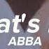 ABBA That S Me Lyrics