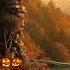 Cozy Autumn HOBBIT Ambience With Crackling Fire Sounds And Pumpkin Glow Relaxing Fall Escape