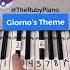 Giorno S Theme Piano Easy Tutorial With Number Notes Shorts Piano