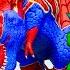 All Spiderman T Rex Vs SuperHero Dinosaurs Battle In Jurassic World Dinosaur Pro 8 SuperHero Team