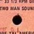 TWO MAN SOUND Que Tal America 1979 Rare 9 20 Version