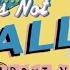 It S Not All Bout You Lawrence Lyric Video