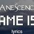 Evanescence The Game Is Over Lyrics