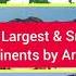 World S Largest Smallest Continents By Area Shorts Asia Australia