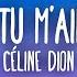 Céline Dion Pour Que Tu M Aimes Encore