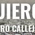 Perro Callejero Yo Quiero Ser Letra Oficial