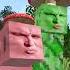 Сигма крипер с сигма свинкой шли по лесу и встретили деда в Minecraft