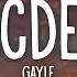 GAYLE Abcdefu Lyrics