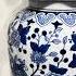 Raz 15 25 Large Blue And White Delft Floral Ginger Jar X4434404