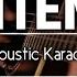 Unintended Muse Karaoke Acoustic With Lyrics