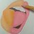 Drawing Of Orange And Pink Sugar Lips Shorts