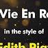 Edith Piaf La Vie En Rose Karaoke Version From Zoom Karaoke