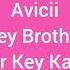 Avicii Hey Brother Higher Key Karaoke