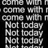 Not Today Imagine Dragons Lyrics Video