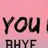 RHYE Hold You Down Lyrics