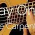 The Carpenters Yesterday Once More Fingerstyle Acoustic Guitar