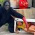 2 Ferocious Gorilla Monsters Attack 2 Beautiful Brave Girls Hiding In Fear Under The Hole