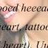 Ariana Grande Tattooed Heart With Lyrics