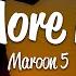 Maroon 5 One More Night Lyrics