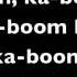 Ka Boom Ka Boom Paroles Marilyn Manson