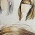 Как рисовать волосы Акварель How To Paint Hair Watercolor