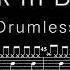 AC DC Back In Black Drumless With Scrolling Drum Sheet