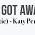 Katy Perry The One That Got Away Acoustic Version Full HD Lyrics