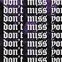 I DON T MISS YOU