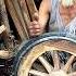 Traditional Old Master How Making A Wooden Hand Cart Wheel With Many Years Of Experience