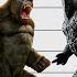 MonsterVerse Size Comparison Godzilla Vs Kong Satisfying Video