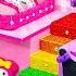 Build Cute My Melody House With Two Bedroom Purple Room For Kuromi DIY Miniature Cardboard House