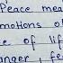 Paragraph On Peace Essay On Peace Learning Path Essay